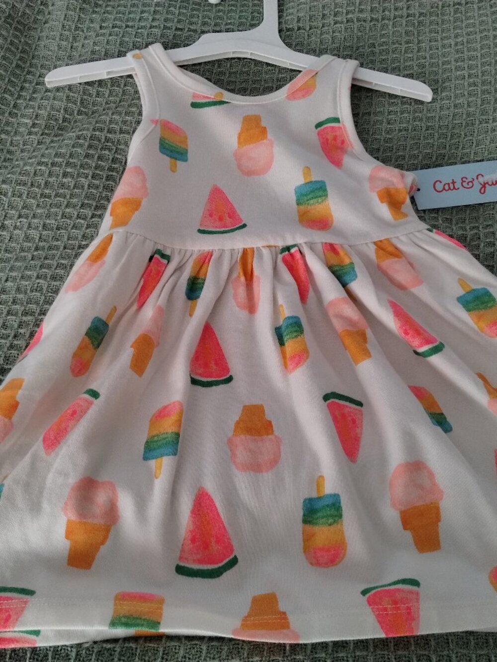 Cat & Jack girl's white dress,size :2T